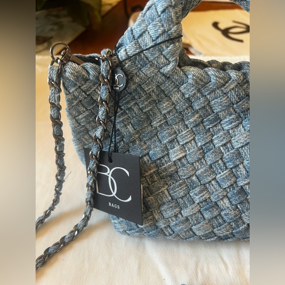 BC MINI WOVEN HOBO BAG - LIGHT DENIM - Picture 4 of 10
